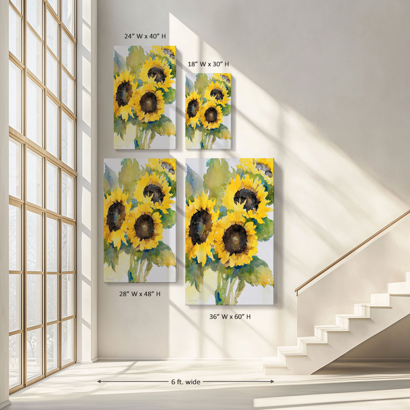 "Sun Days II" par Theresa Heidel, reproduction sur toile, H 48 po x l 28 po x P 1,5 po