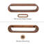 Tablette murale en bois Loop