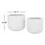 Pot de fleurs Milano (ensemble de 2)-1848346973