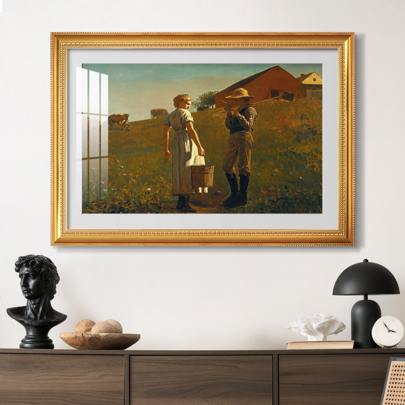 Réunion de tempérance, 1874 - Winslow Homer - Estampe encadrée sur mesure, 24x34 INNER SIZE, Framed Print with Mat