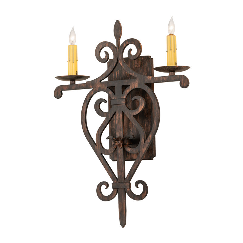 Steel Candle Wall Light