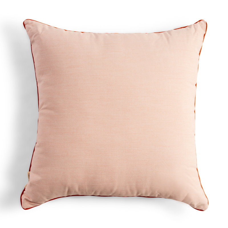 Rivie Square Indoor/Outdoor Pillow Cover & Insert, Pink, 26"H x 26"W