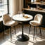 Round Marble Top Metal Base Dining Table-812122793
