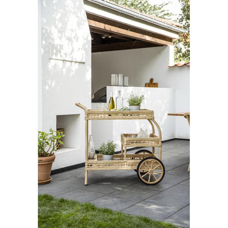 Chariot d'extérieur James - Antique, Naturel