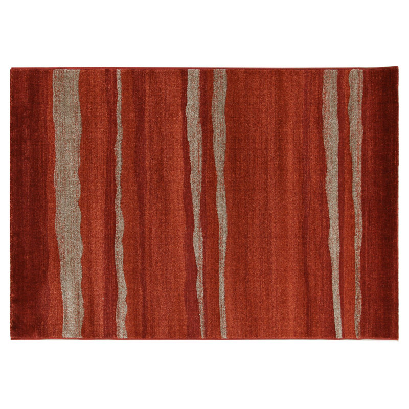 Reba Rectangle 133 cm x 190 cm Hand Hooked Dhurrie Area Rug