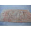 Tapis rouge en patchwork de laine rétro 48,8 x 92,9 pouces