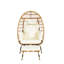 Fauteuil à œufs en osier (excluant la table)-606028042