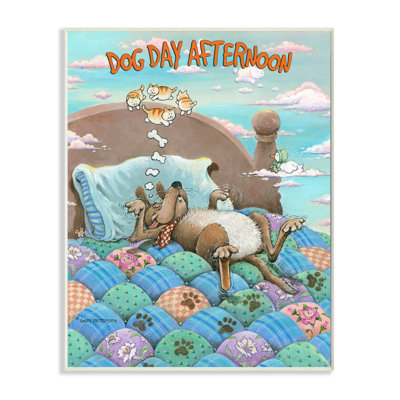 « dog day dog bonjour drawing pet design » par gary patterson, impression