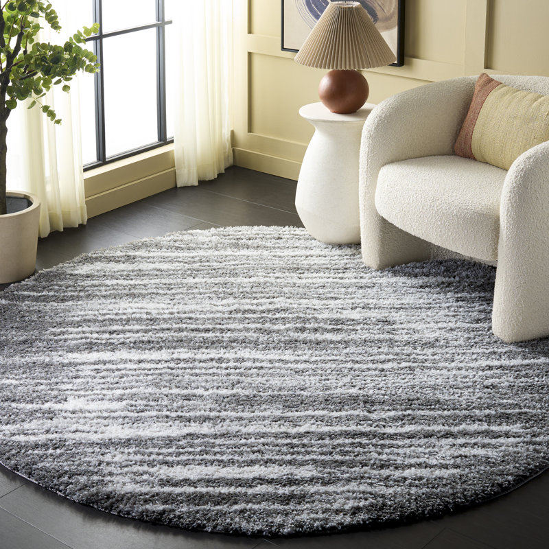 Tapis à performance abstraite à poils longs Atlantis 104, Rectangle de 9 pi x 12 pi