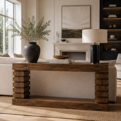 Console en bois de 70,87 po avec rangement