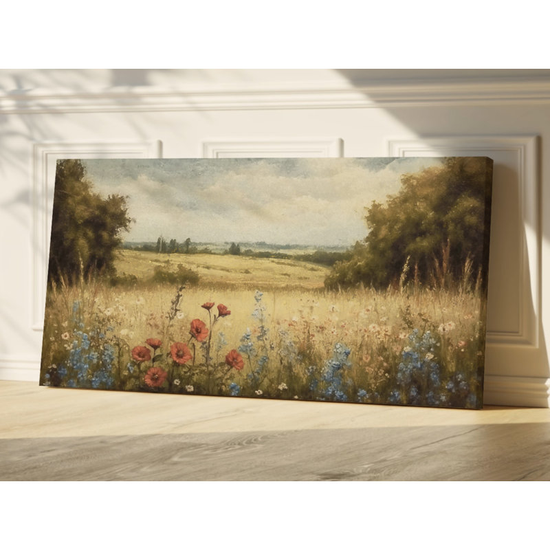 Art mural rétro sur toile tendue, H 20 po x l 40 po x P 1,5 po