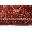 Tapis de couloir oriental vintage rouge à motif géométrique 4 x 11
