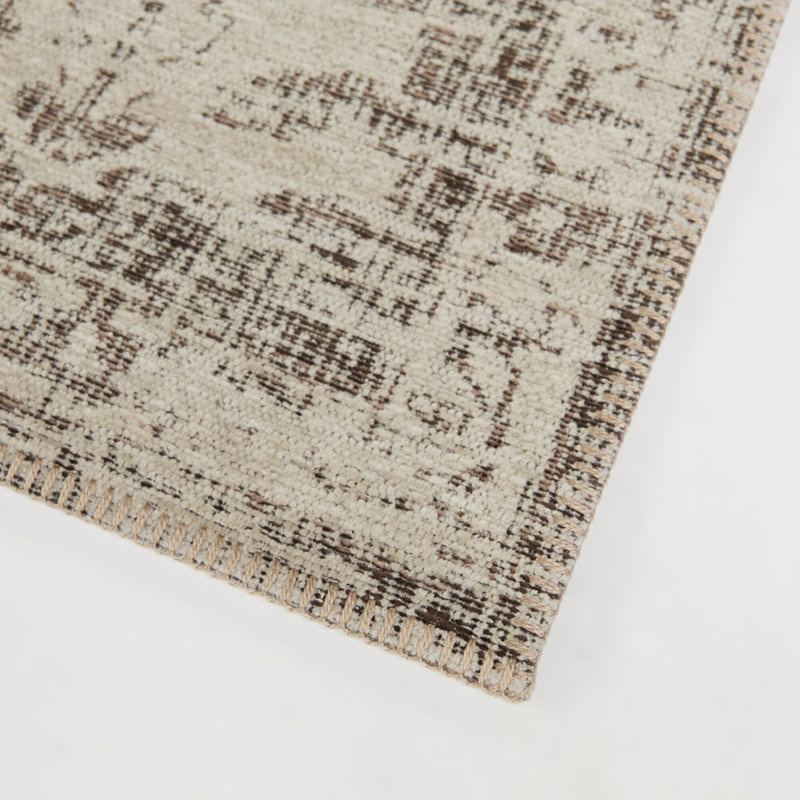 Tapis oriental gris anthracite Elford, Rectangle 5 pi 3 po x 6 pi 11,9 po