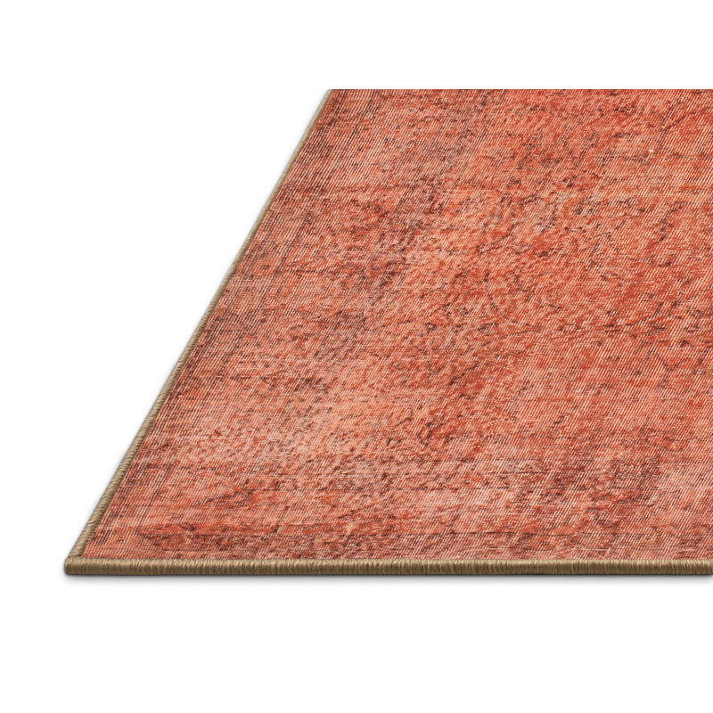 Tapis de zone rouge contemporaine, Rectangle 5 pi x 7 pi