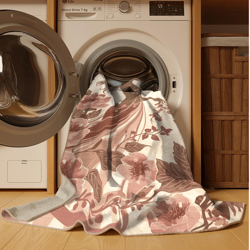 Tapis beige chic et luxueux lavable à la machine pour femme, 3 X 5