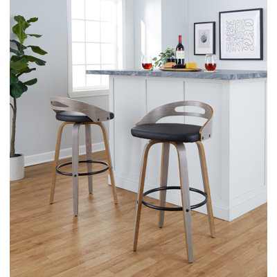 Stoughton Swivel Upholstered Counter Stool