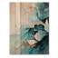 Art mural moderne sur bois de pin-1243293843