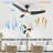 Alcia 52'' Ceiling Fan with LED Lights-784732627