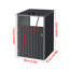9 ft. W x 4.7 ft. D Metal Pent Garden Shed