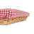 Wicker Display Tray Basket with Checked Lining-1781744819