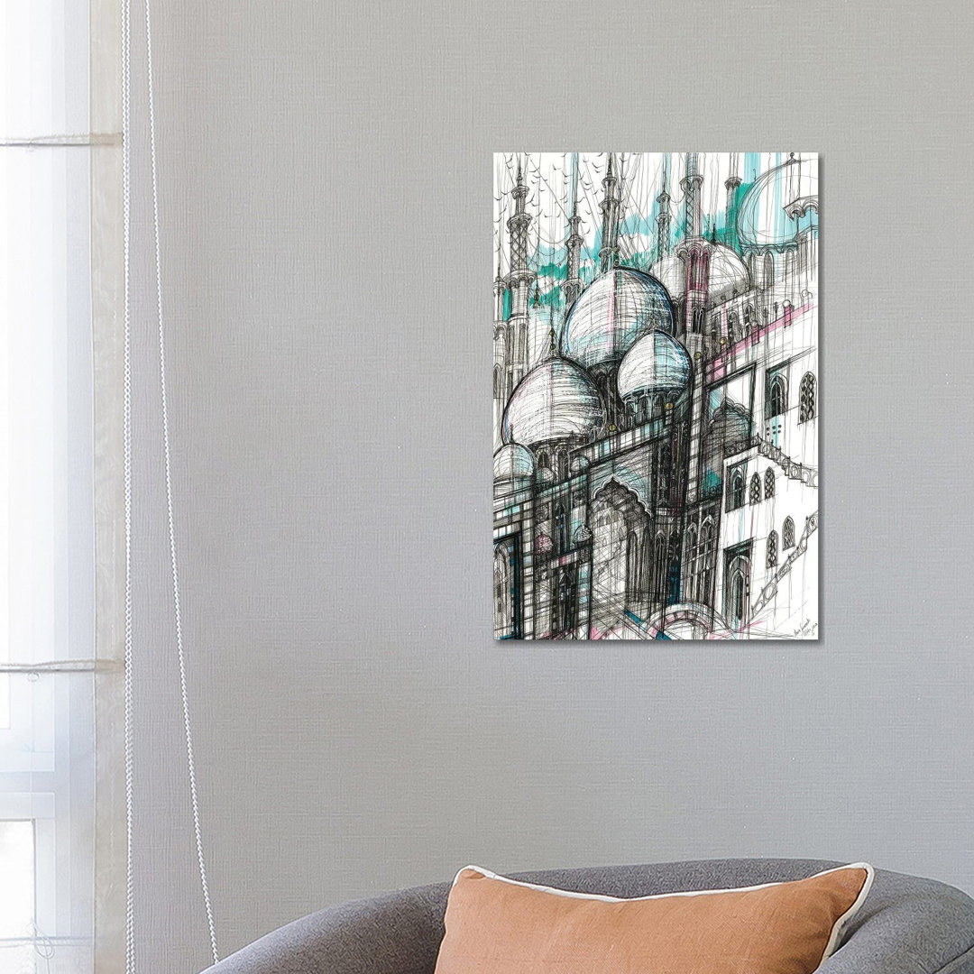 The Sheikh Zayed Mosque. Abu Dhabi by Maria Susarenko - Wrapped Canvas Painting
