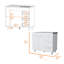 Armoire Darien, armoire double porte, trois tiroirs, quatre pieds-1166986261