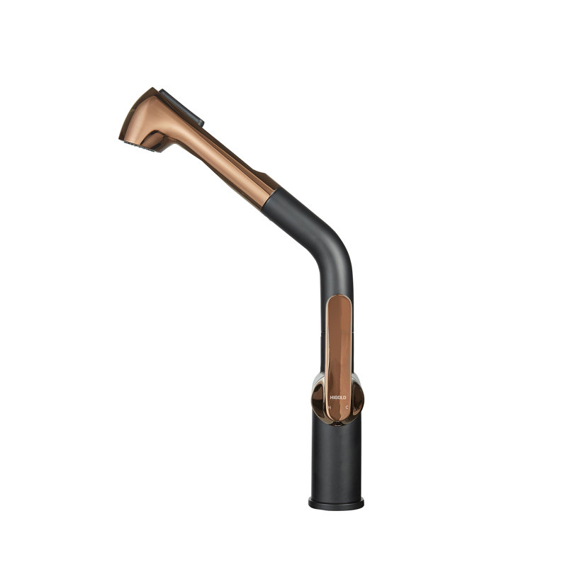 HIGOLD iF Design Award Pull Out Kitchen Faucet, Hot & Cold Water Function