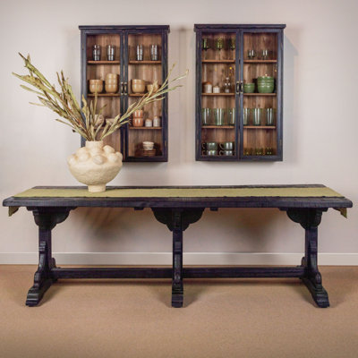 Virginia Reclaimed Pine Wood Table with Trussel