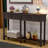 Console Table Sofa Table Easy Assembly With Two Storage Drawers And Bottom Shelf For Living Room, Entryway-163213505