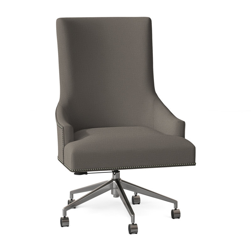 Ashton Swivel Task Chair, Perigold Beagle Whale, Nickel, Nails-Small