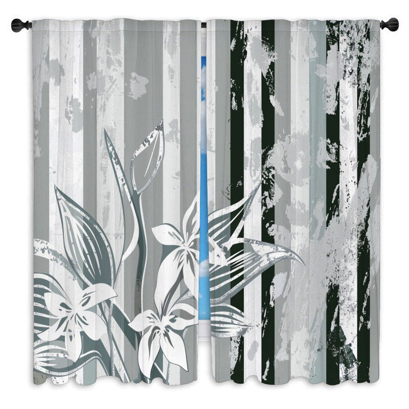 Nirwat Room Darkening Curtain Pair, 20" W x 52" L