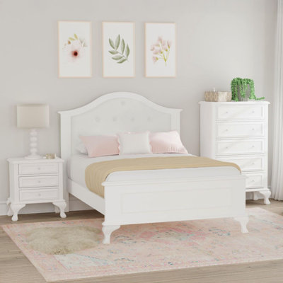 Ensemble de chambre à coucher à panneaux 3 pièces Guarino