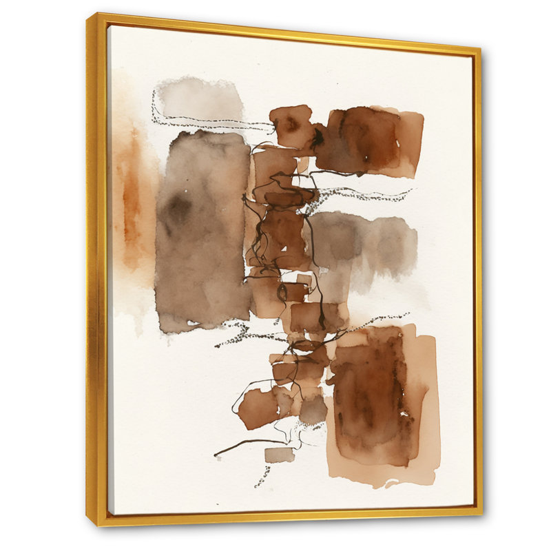 Aristel - reproduction sur toile, L 24 po x H 32 po, Toile avec cadre flottant or
