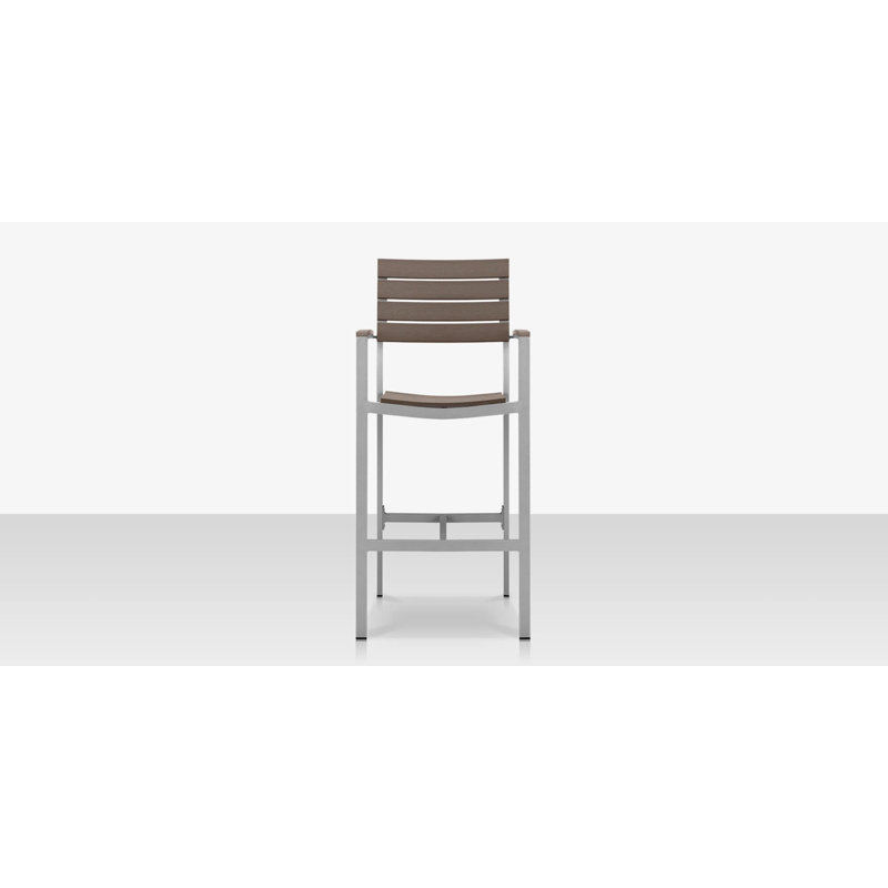 Tabouret de bar 30 po Vienna, Gris / teck
