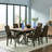 Natural Walnut Extension Dining Table