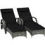 2 chaises longues inclinables (noir)-1149006412