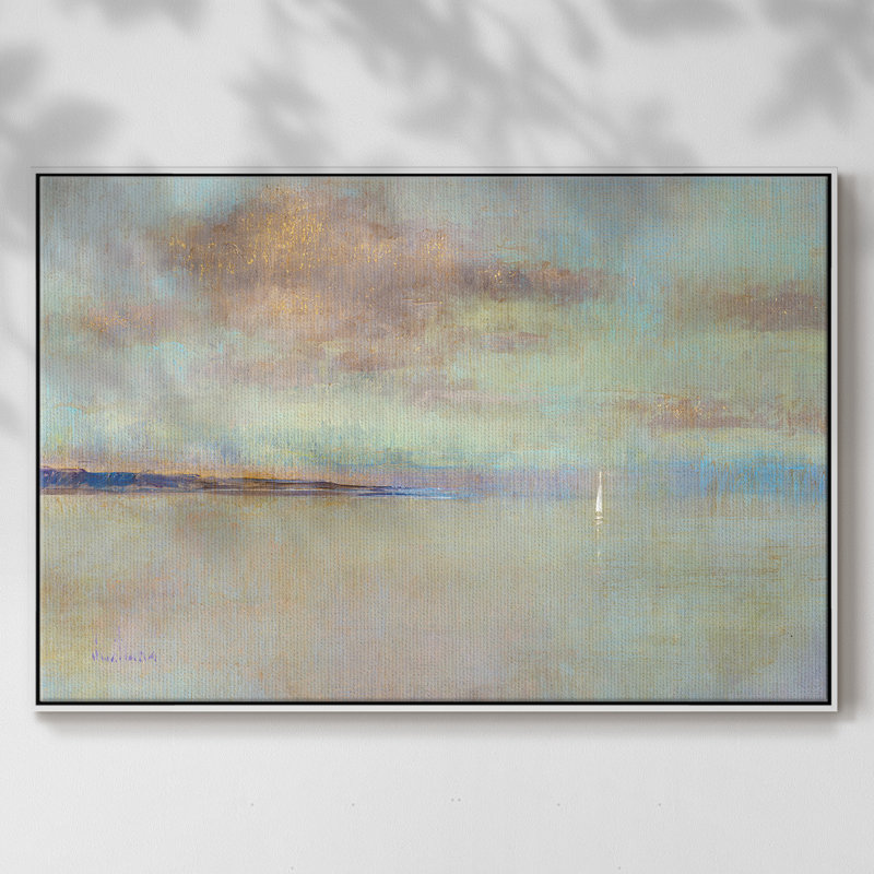 August August Morning, reproduction d'art sur toile, Blanc, H 27 po x l 41 po x P 2 po