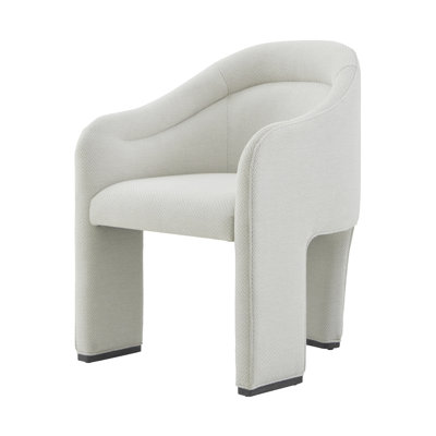 Maxwell 19.5'' H Fabric Upholstered Oak Armchair