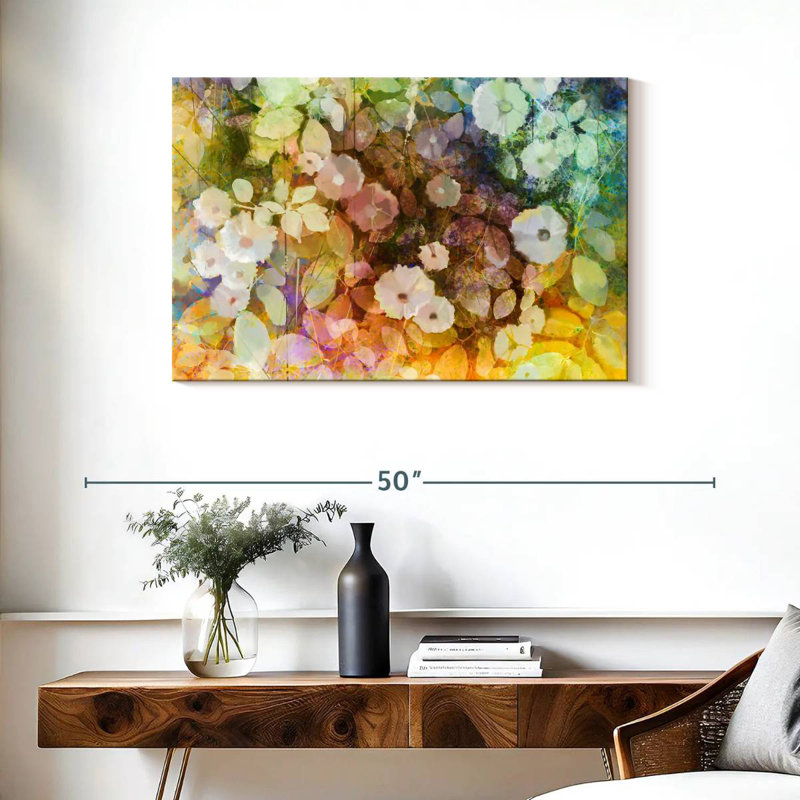 Fleurs blanches abstraites