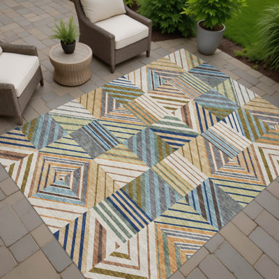 Tapis intérieur / extérieur lavable à la machine Lanphear ACN2399