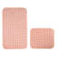 Ensemble de luxueux tapis de bain (2 pièces), rose clair, 19,7 x 23,6 pouces et 23,6 x 39,4 pouces | 100% polyester, doux et absorbant | Non lavable à la machine, sans aspirateur | Parfait pour les salles de bain élégantes-2019173114