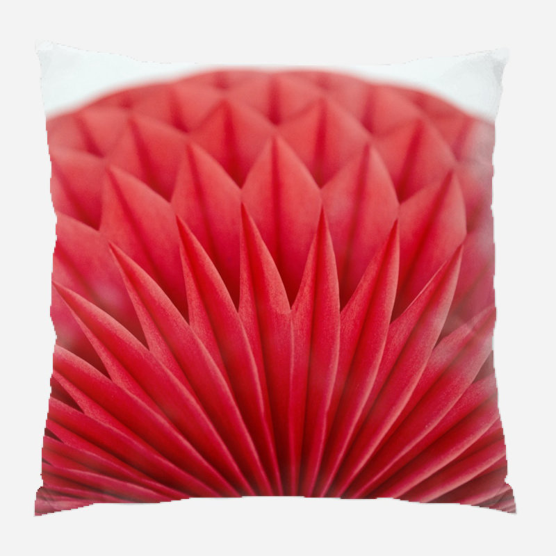 Geometric Microsuede Reversible Throw Pillow