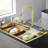 Brushed Gold Stainless Steel 30" Drop In Kitchen Sink Top Mount Single Bowl w/Kitchen Facuet