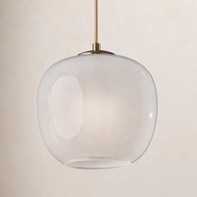 Hazelhurst Single Light Glass Pendant