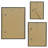 Set of 3 Picture Frames - Gallery Wall Frame Set with One 18x24 Frame with 8x10 Mat, One 11x14 Frame with 5x7 Mat and One 9x12 Frame with 4x6 Mat - Black