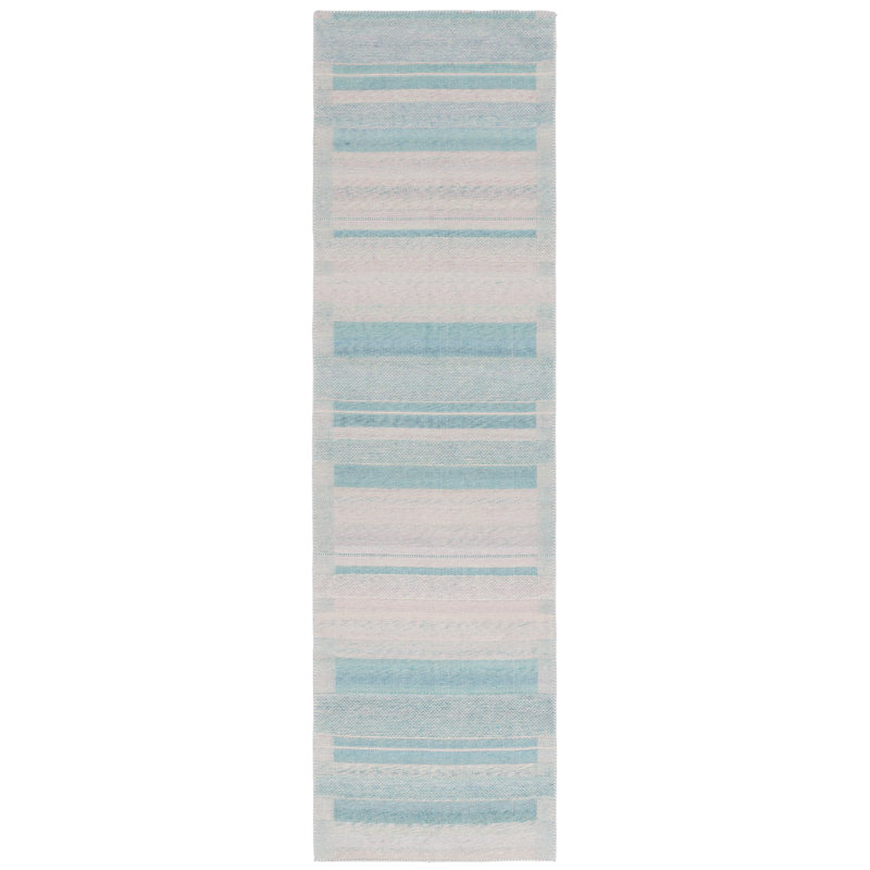Tapis rayé Abnel Performance, Tapis de couloir 2 pi 3 po x 8 pi