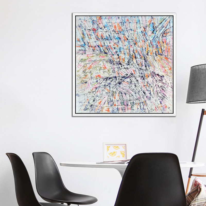 Kaiso - Print on Canvas, White Framed, 93.98 cm H x 93.98 cm W