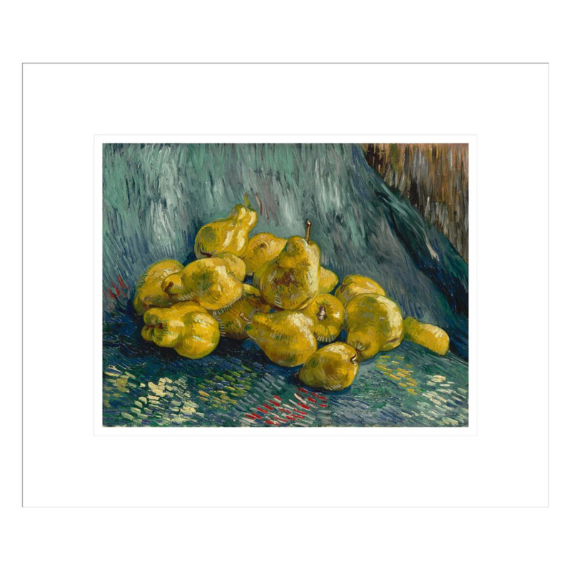 «Still Life with Quinces» par Vincent van Gogh, impression giclée encadrée, H 13,75 po x l 16,08 po