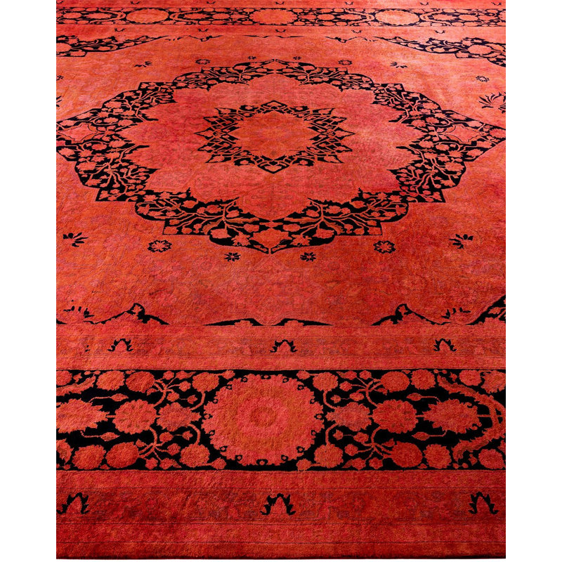 Overyed One-of-a-Kind Rectangle 9'3" X 12'3" Hand Knotted Area Rug