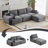 Pet-Friendly Cloud Modular Sectional Sofa-1640701050
